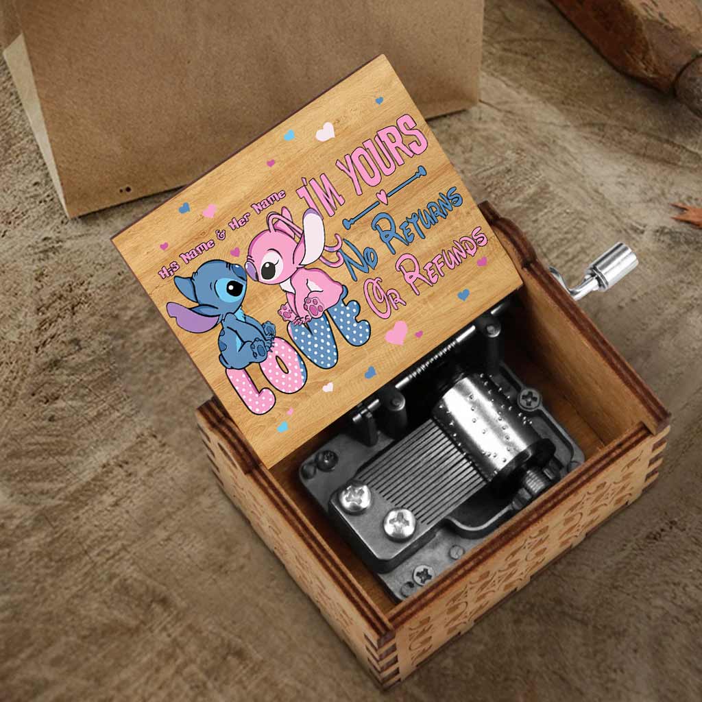 Personalized Ohana Hand Crank Music Box Custom Gift for Partner Hand Crank Music Box GradoCreations