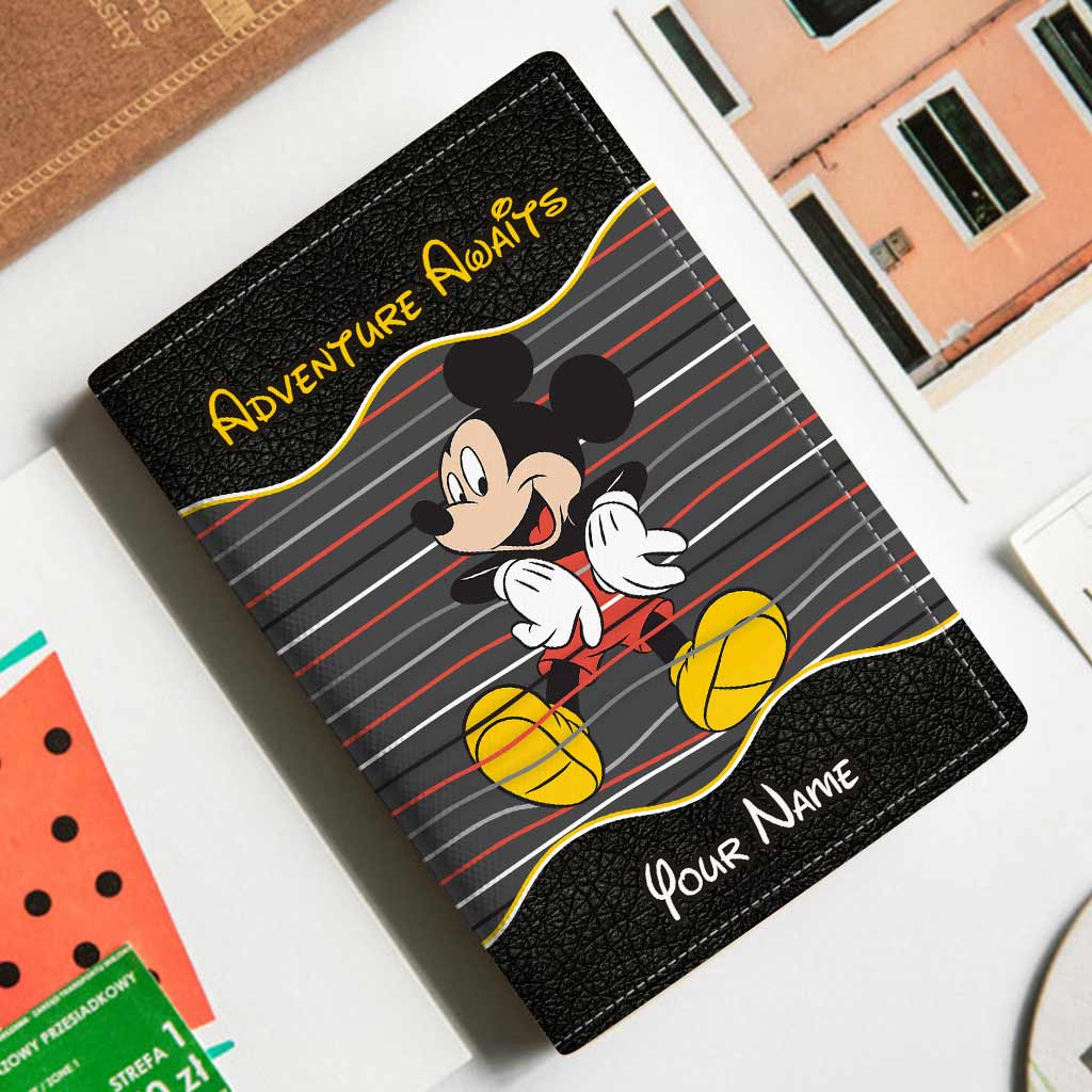 Personalized Mouse Passport Holder Custom Name Travel Gift for Kids Passport Holder GradoCreations