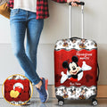Personalized Mickey Mouse Luggage Cover Custom Name Travel Gift Luggage Cover GradoCreations