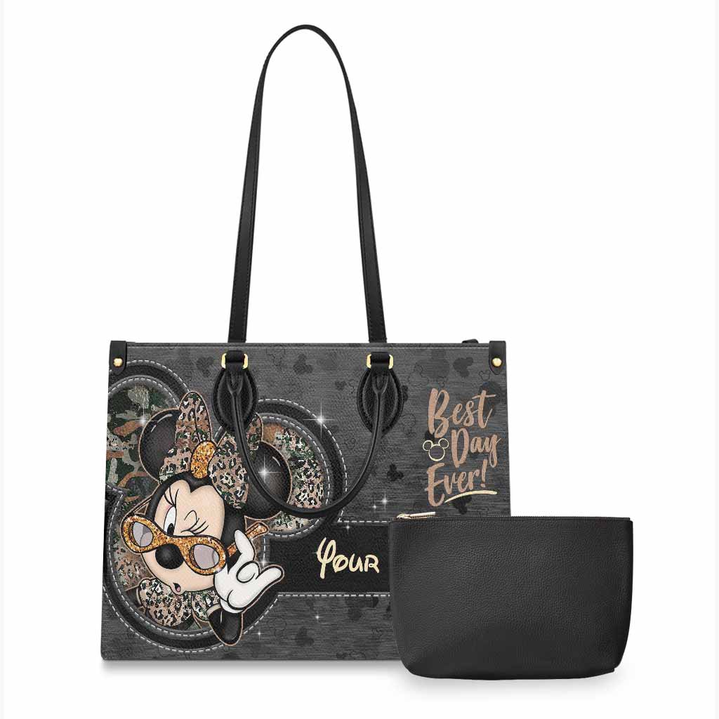 Personalized Leather Handbag Best Day Ever Gift for Her Leather Handbag GradoCreations