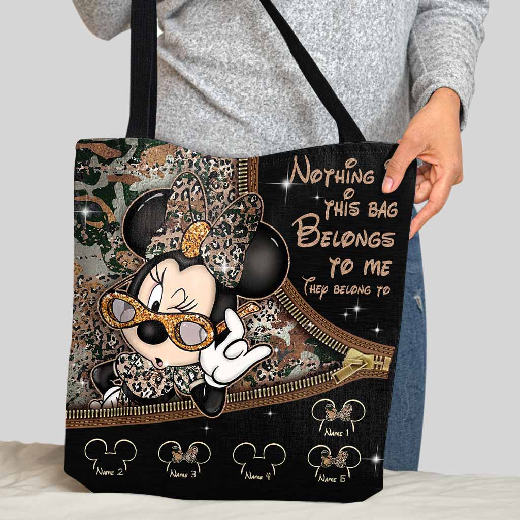 Personalized Minnie Mouse Tote Bag Custom Name Gift for Mom Tote Bag GradoCreations