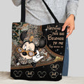 Personalized Minnie Mouse Tote Bag Custom Name Gift for Mom Tote Bag GradoCreations