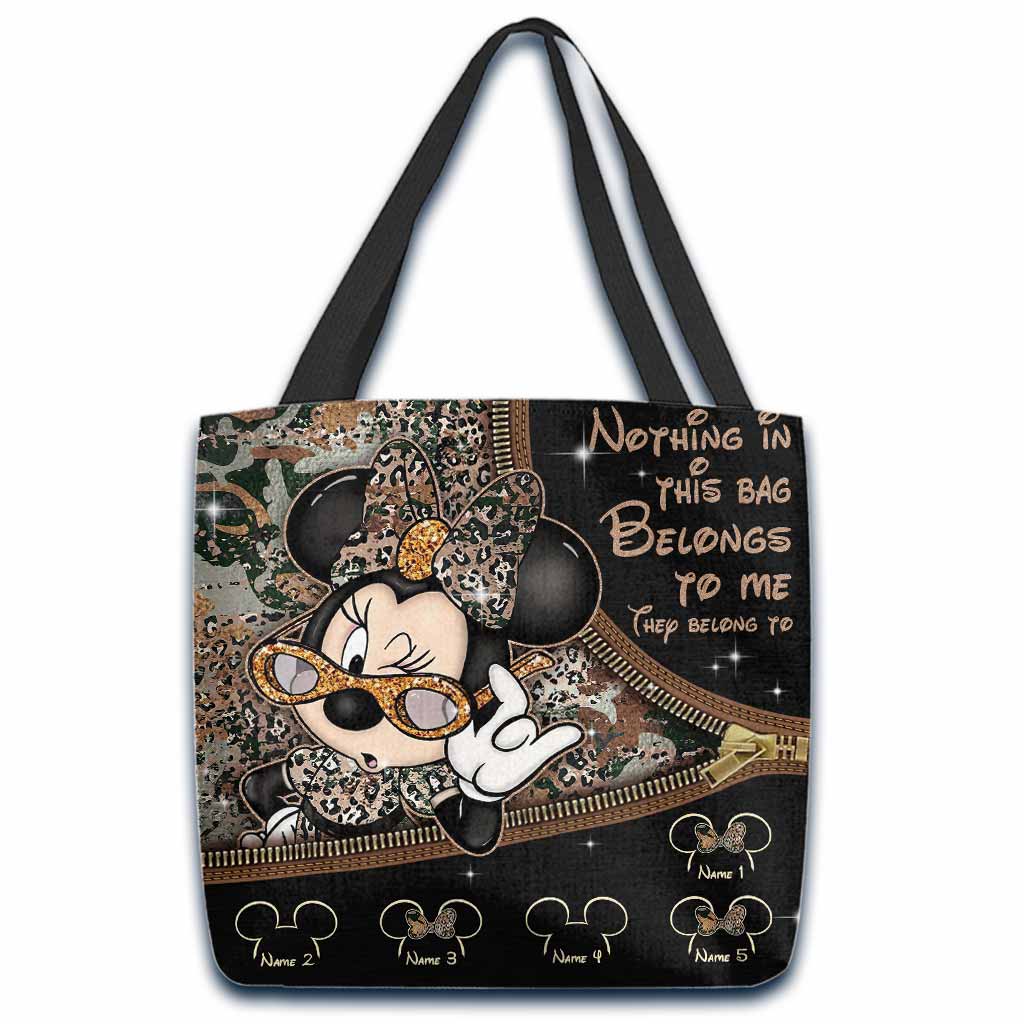 Personalized Minnie Mouse Tote Bag Custom Name Gift for Mom Tote Bag GradoCreations