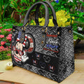 Personalized Leather Handbag with American Theme for Nana Leather Handbag GradoCreations