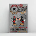 Personalized Couple Mouse Poster Custom Names Anniversary Gift Canvas and Poster GradoCreations