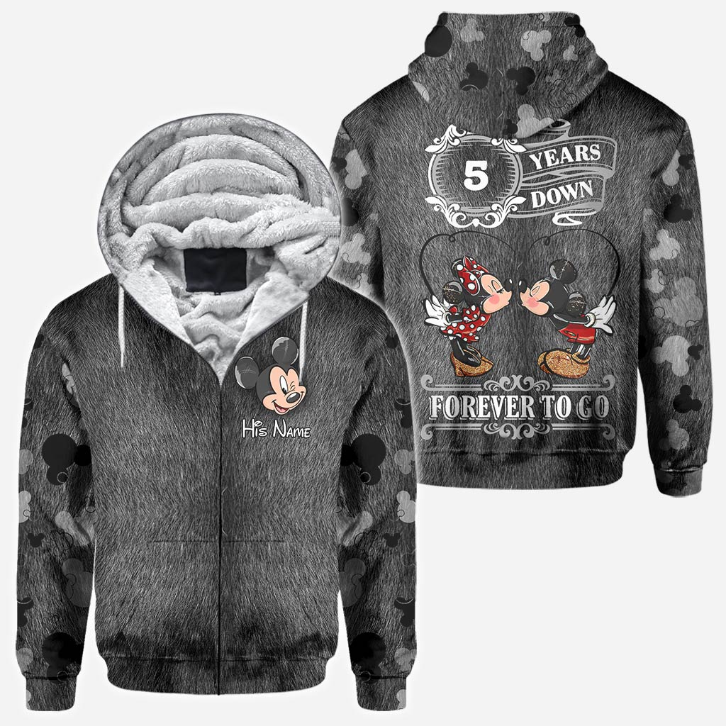 Personalized Couple Mouse All Over T-shirt Hoodie Custom Names Gift All Over Shirt GradoCreations