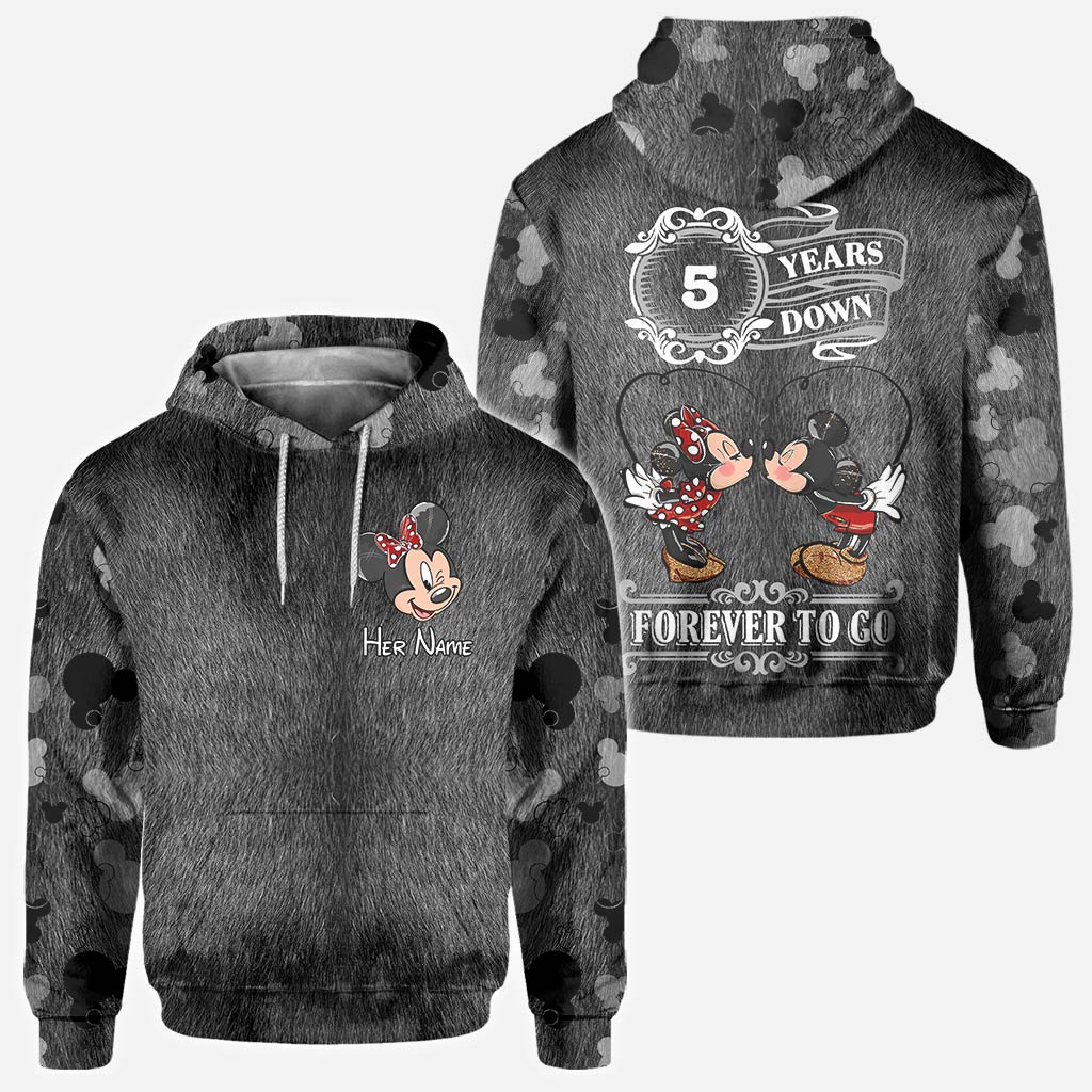 Personalized Couple Mouse All Over T-shirt Hoodie Custom Names Gift All Over Shirt GradoCreations