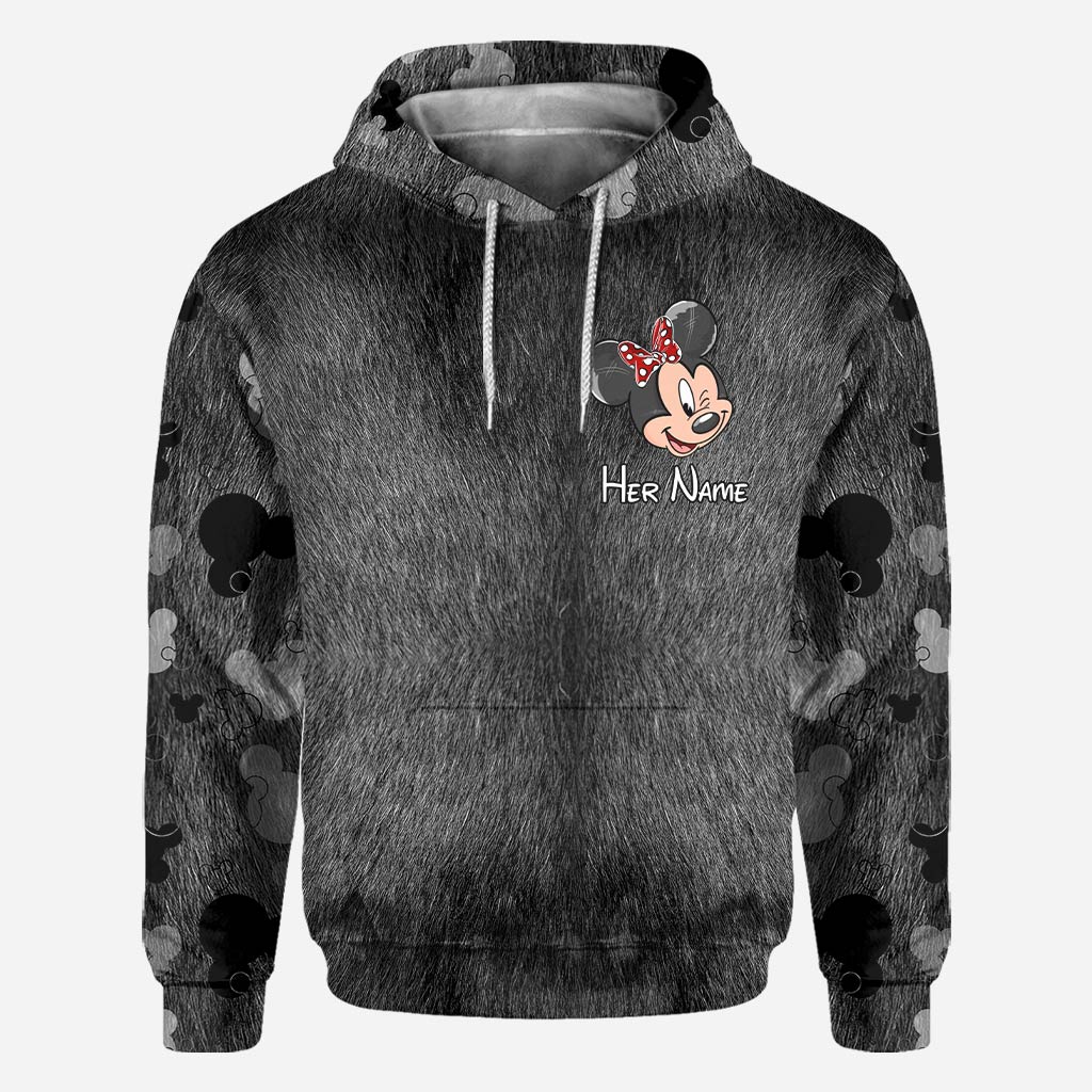 Personalized Couple Mouse All Over T-shirt Hoodie Custom Names Gift All Over Shirt GradoCreations