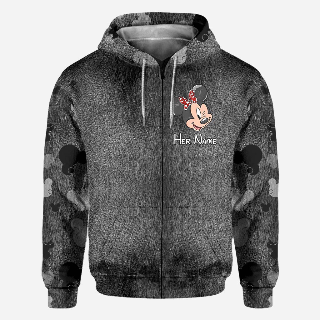 Personalized Couple Mouse All Over T-shirt Hoodie Custom Names Gift All Over Shirt GradoCreations