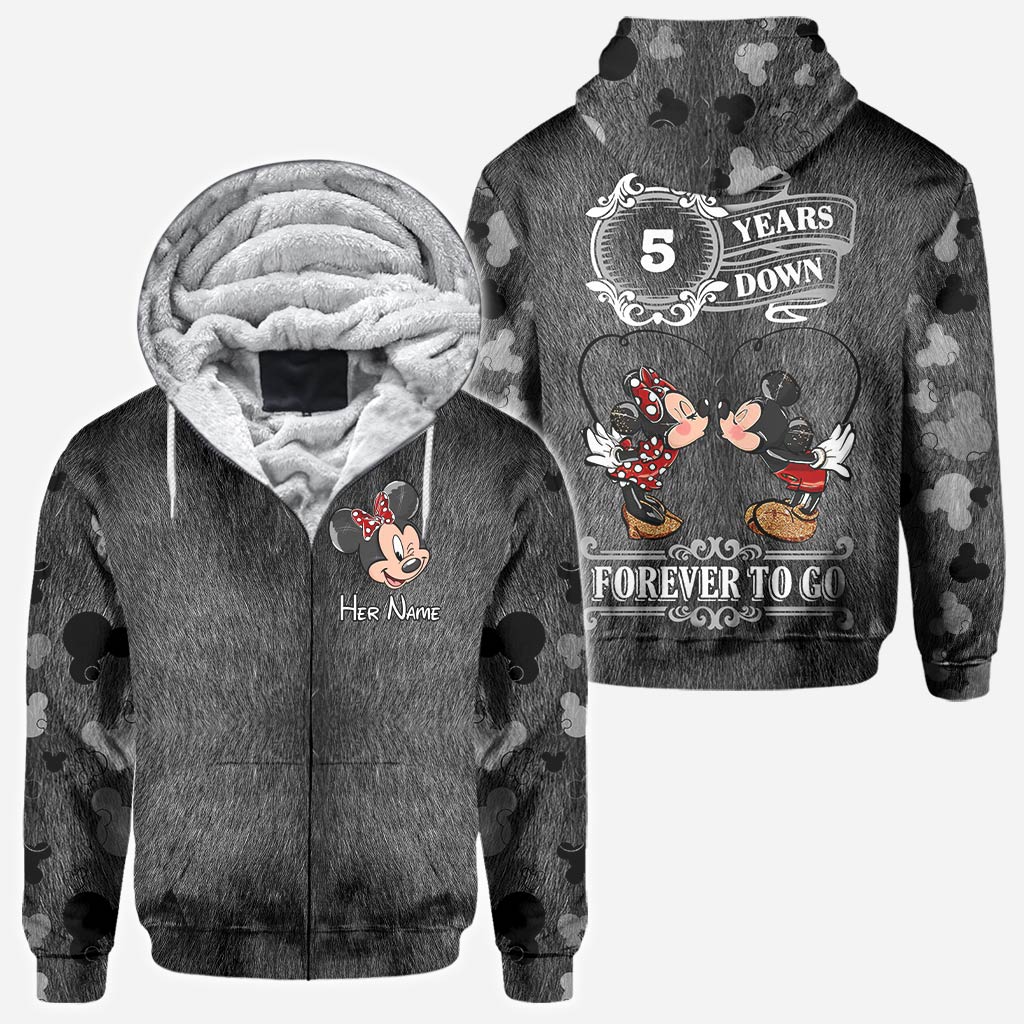 Personalized Couple Mouse All Over T-shirt Hoodie Custom Names Gift All Over Shirt GradoCreations