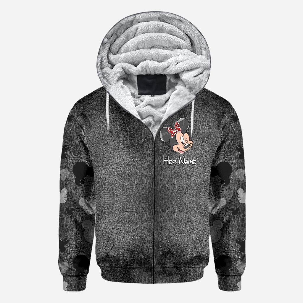 Personalized Couple Mouse All Over T-shirt Hoodie Custom Names Gift All Over Shirt GradoCreations
