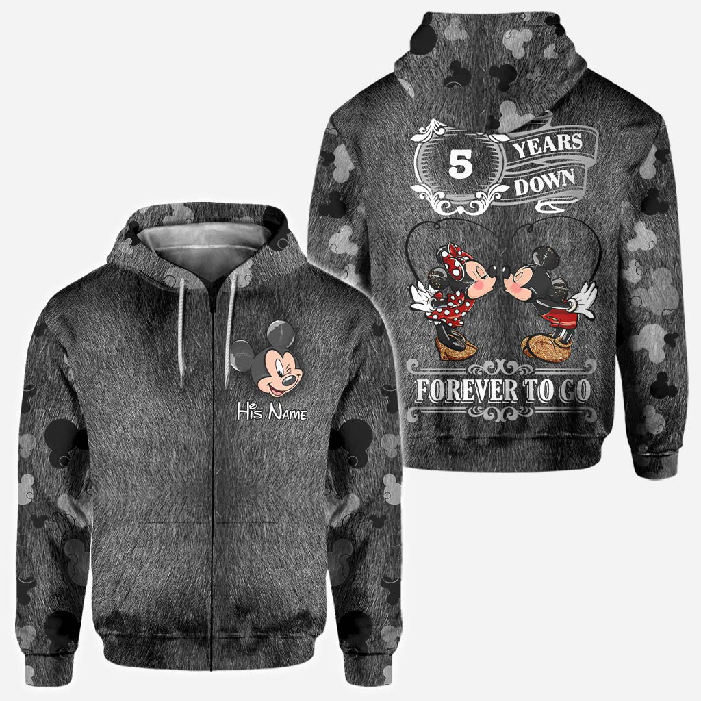 Personalized Couple Mouse All Over T-shirt Hoodie Custom Names Gift All Over Shirt GradoCreations