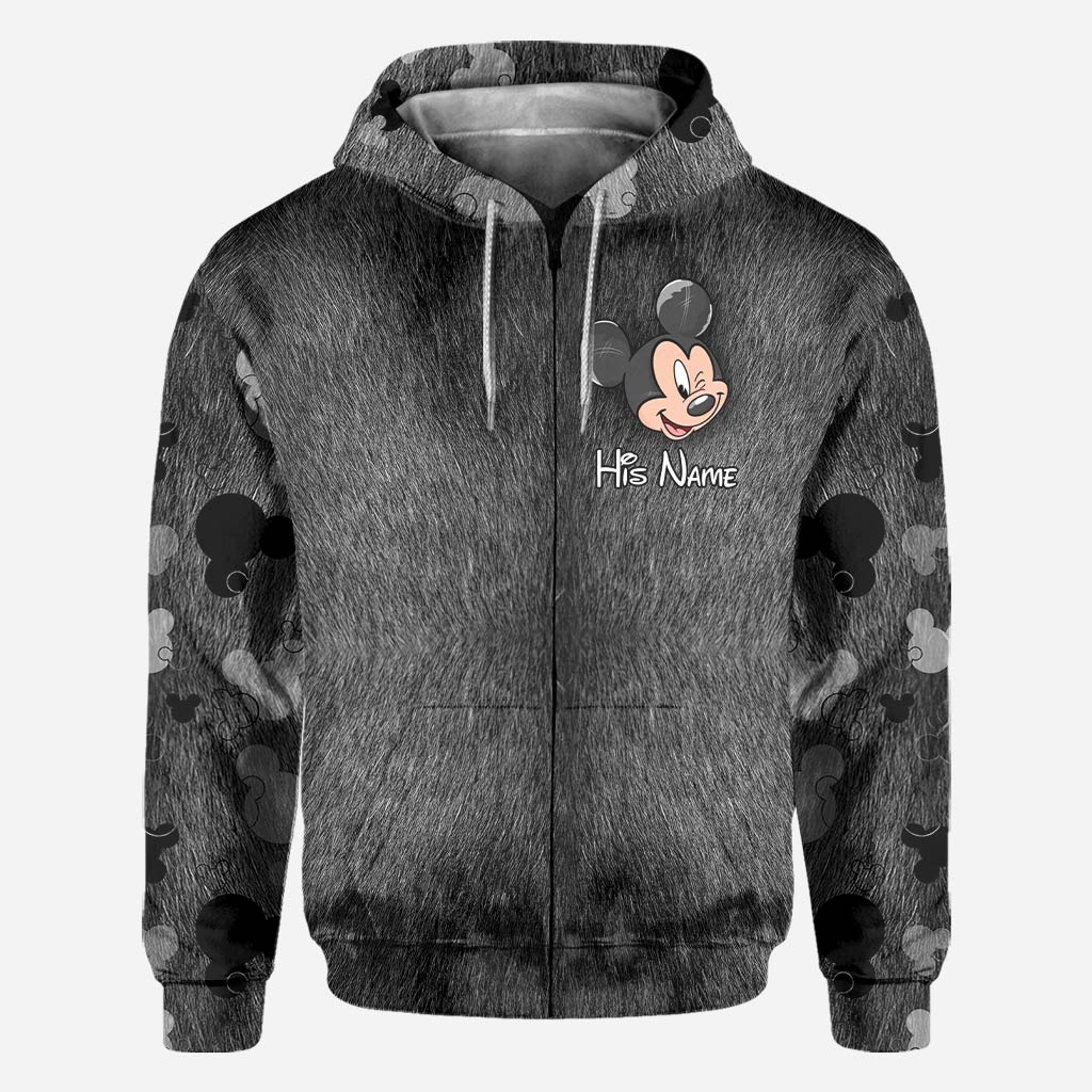 Personalized Couple Mouse All Over T-shirt Hoodie Custom Names Gift All Over Shirt GradoCreations