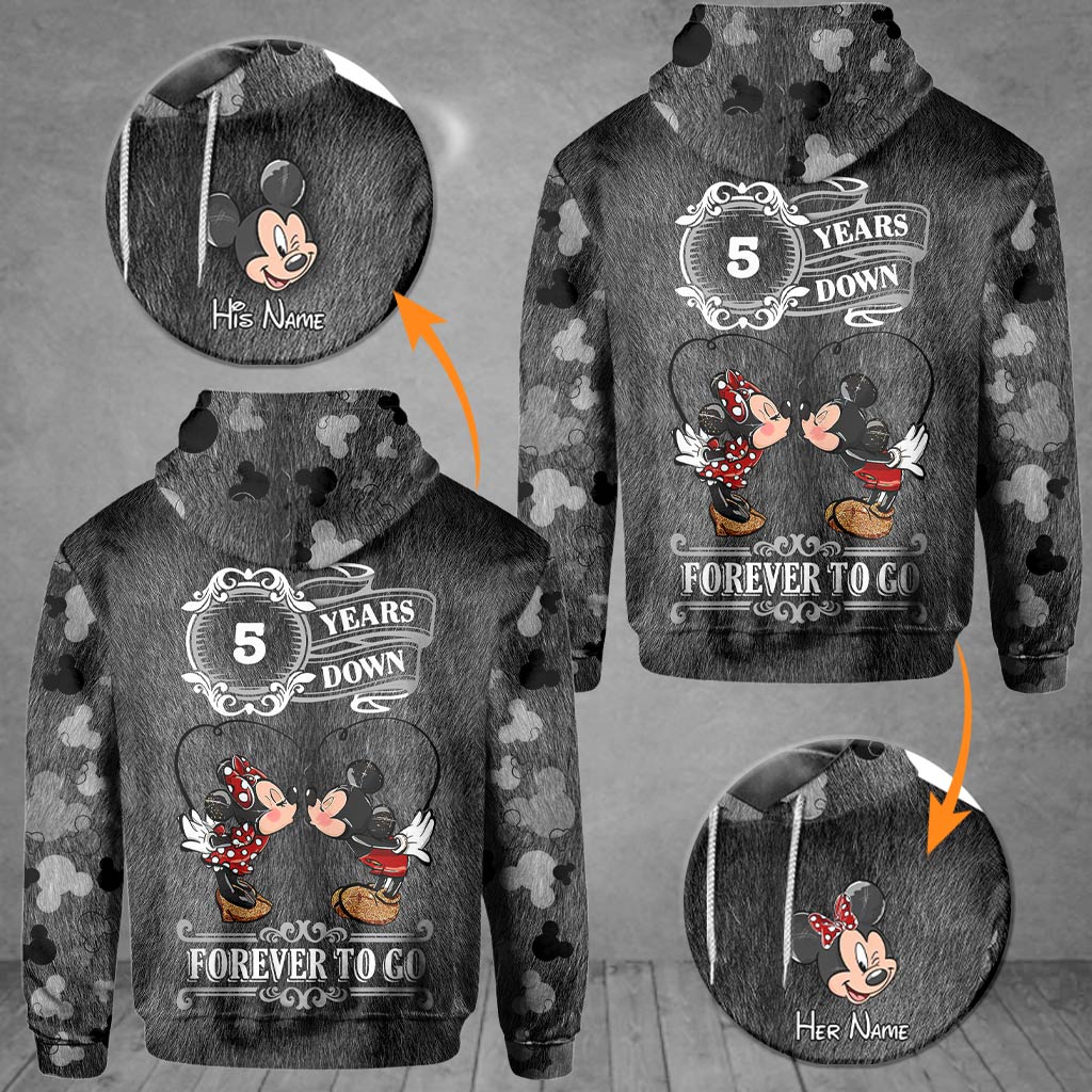 Personalized Couple Mouse All Over T-shirt Hoodie Custom Names Gift All Over Shirt GradoCreations
