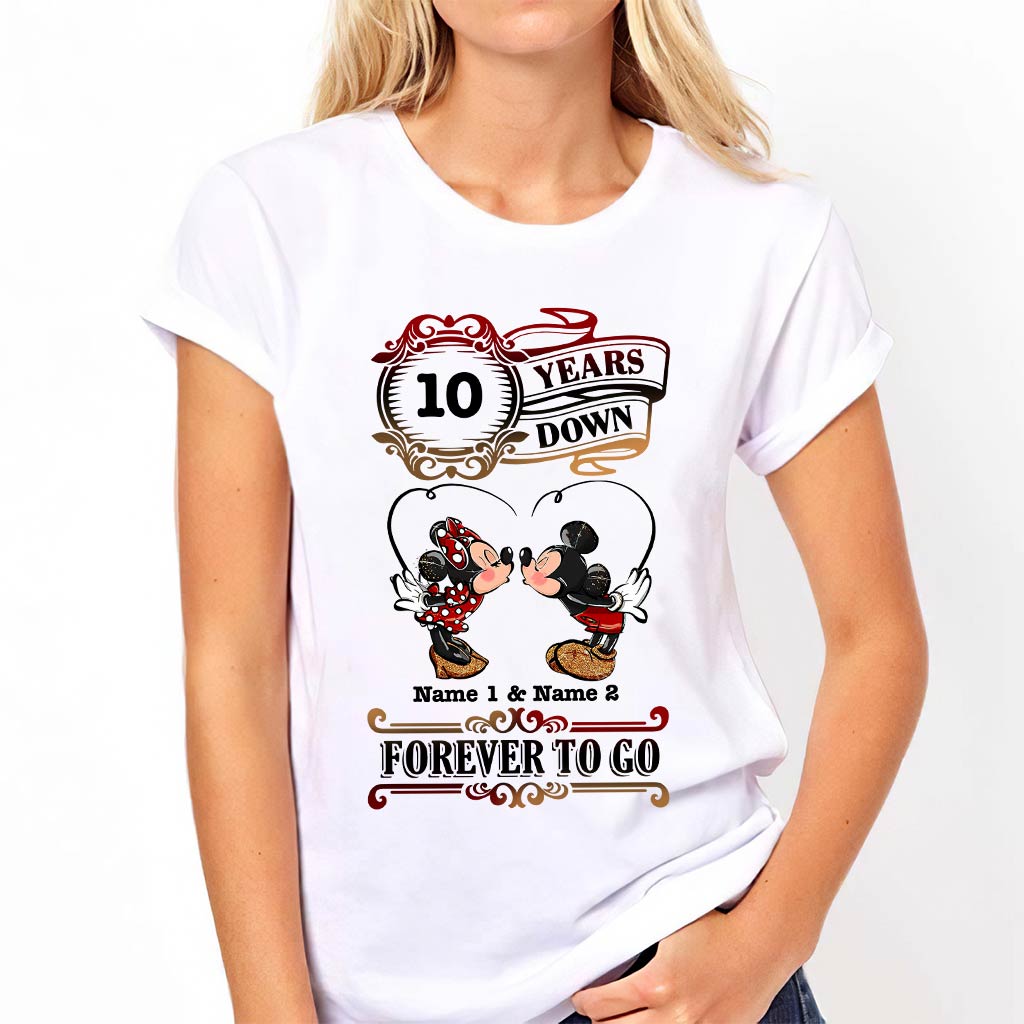 Personalized Couple T-shirt and Hoodie Custom Names Forever to Go Gift T-shirt & Hoodie GradoCreations