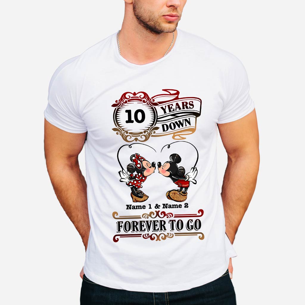 Personalized Couple T-shirt and Hoodie Custom Names Forever to Go Gift T-shirt & Hoodie GradoCreations