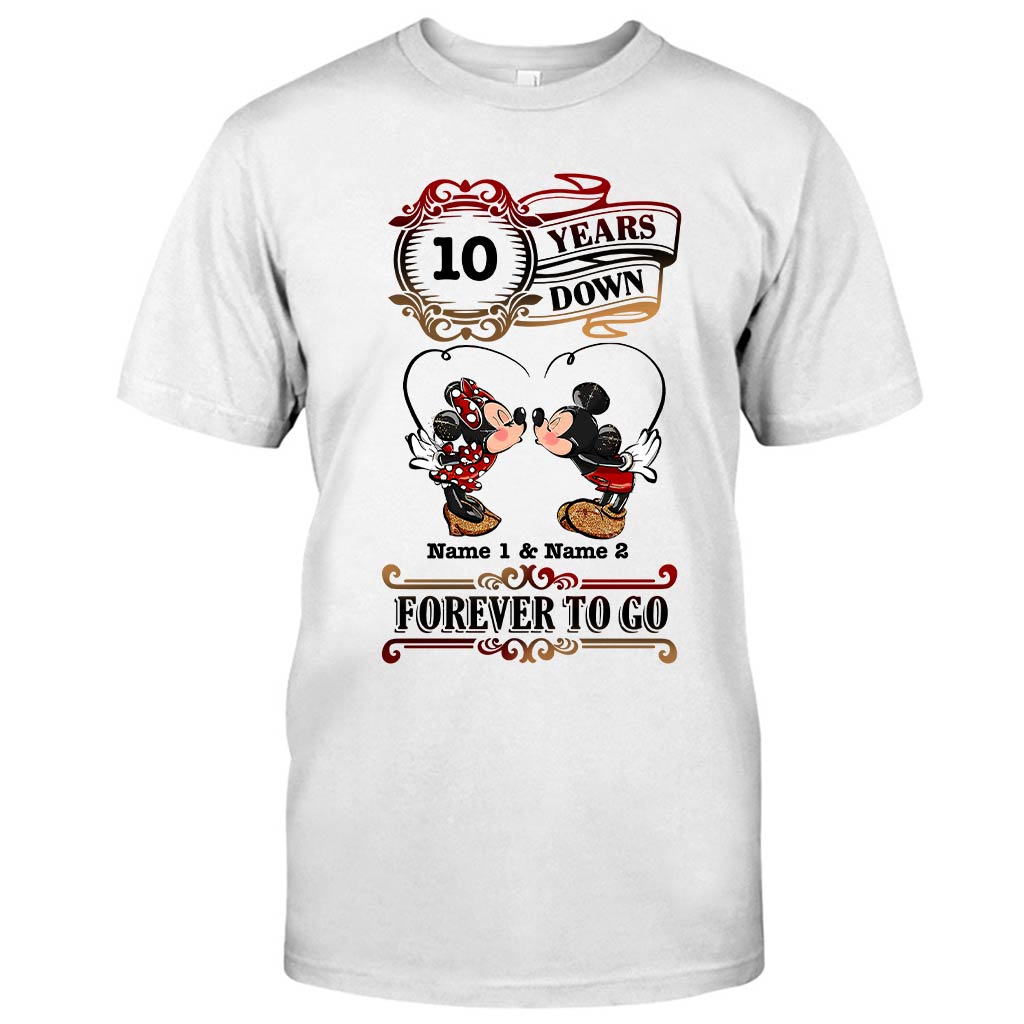 Personalized Couple T-shirt and Hoodie Custom Names Forever to Go Gift T-shirt & Hoodie GradoCreations