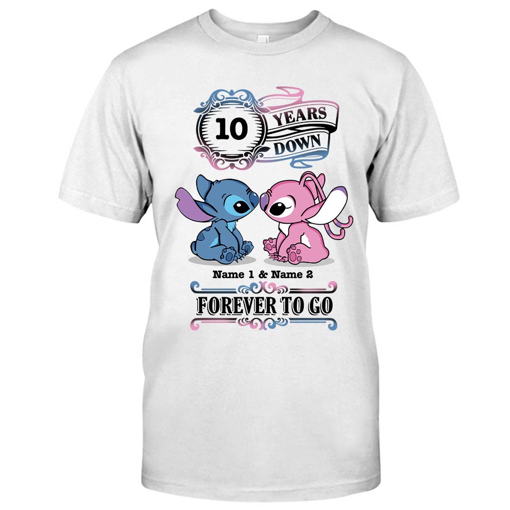 Personalized Couple T-shirt and Hoodie Custom Names Forever To Go Gift T-shirt & Hoodie GradoCreations