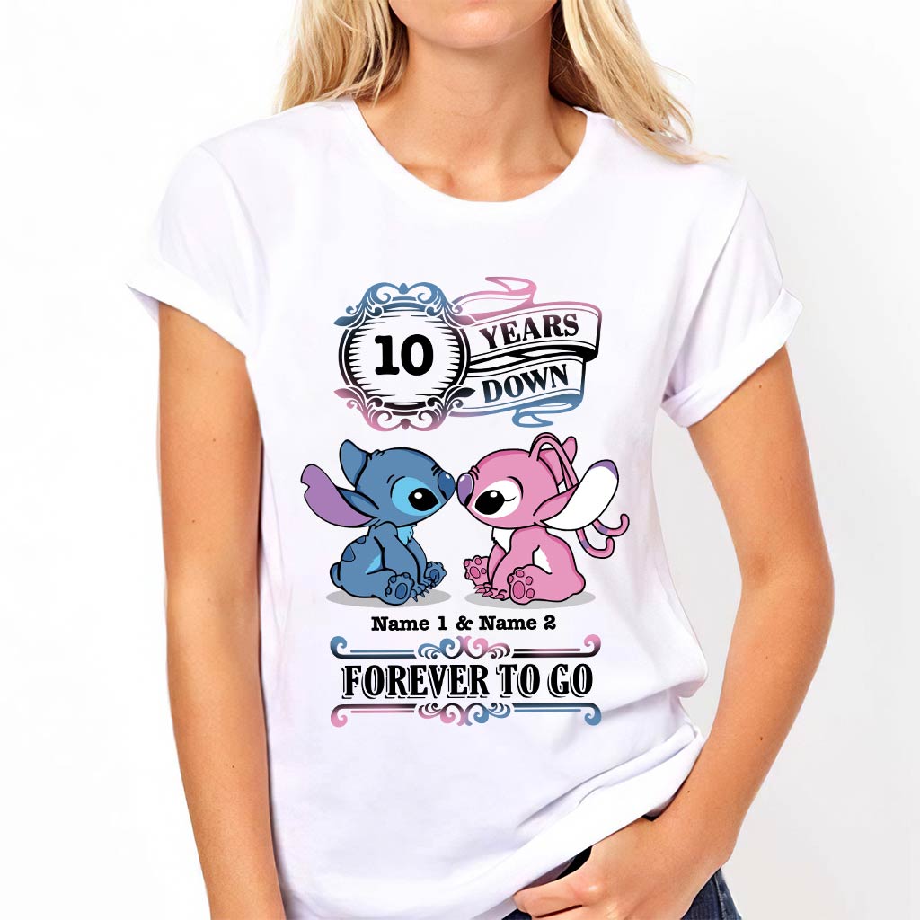 Personalized Couple T-shirt and Hoodie Custom Names Forever To Go Gift T-shirt & Hoodie GradoCreations