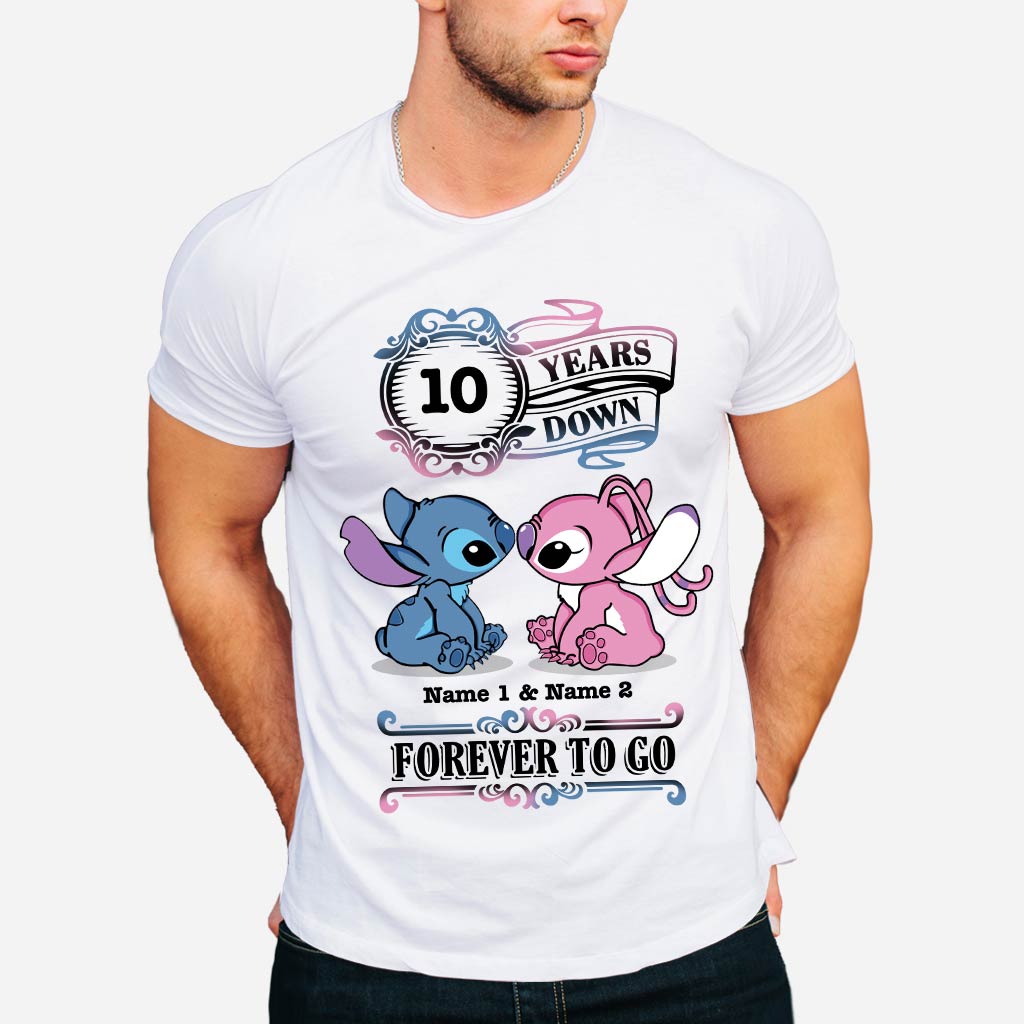 Personalized Couple T-shirt and Hoodie Custom Names Forever To Go Gift T-shirt & Hoodie GradoCreations