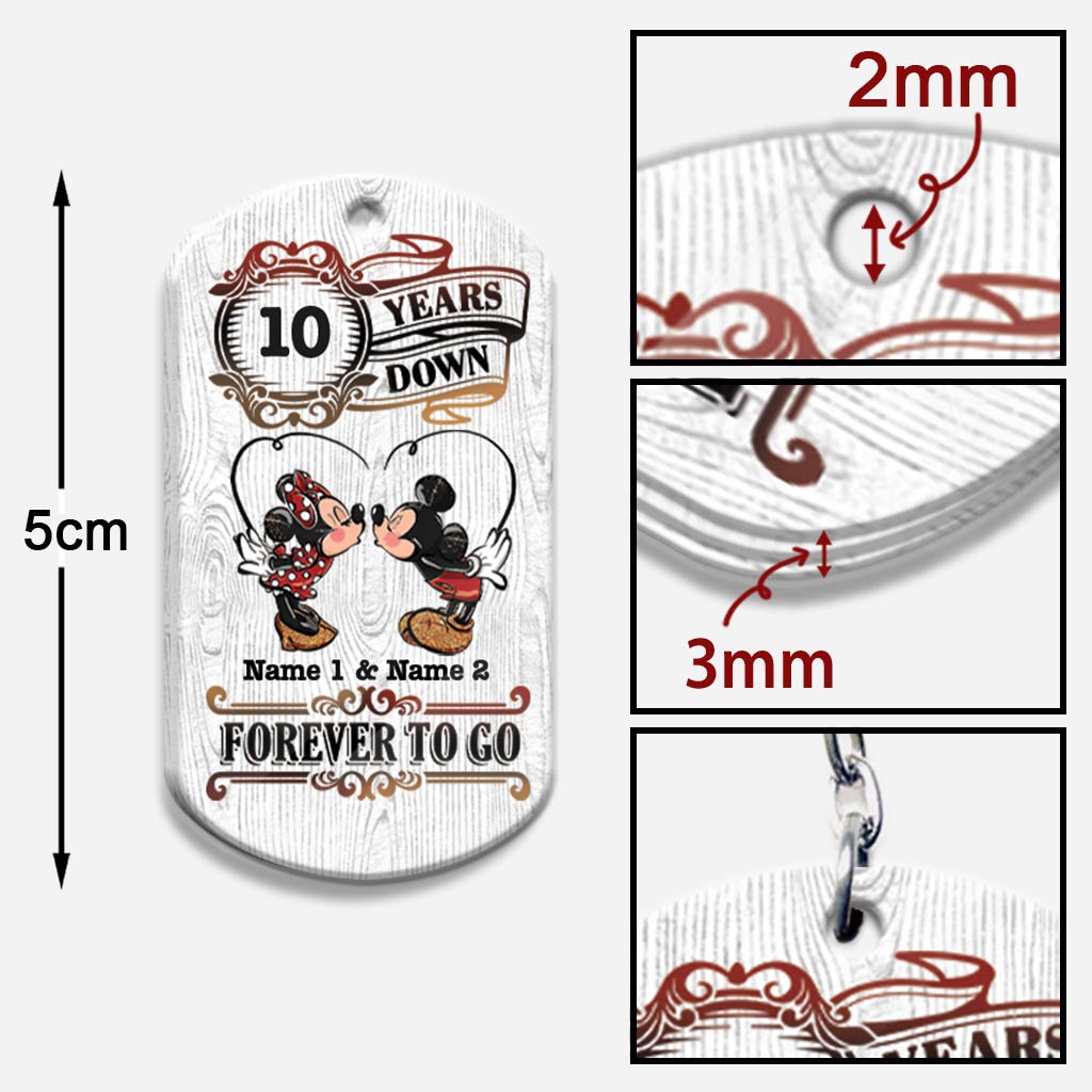 Personalized Couple Keychain with Custom Name | Unique Anniversary Gift Keychain GradoCreations