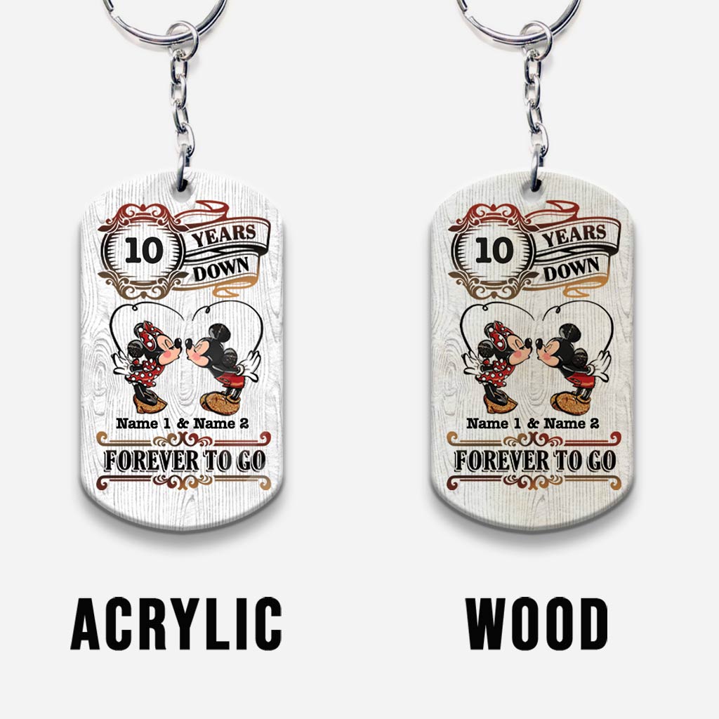 Personalized Couple Keychain with Custom Name | Unique Anniversary Gift Keychain GradoCreations