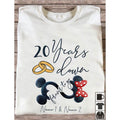 Personalized Couple Mouse T-shirt & Hoodie Custom Names Gift T-shirt & Hoodie GradoCreations