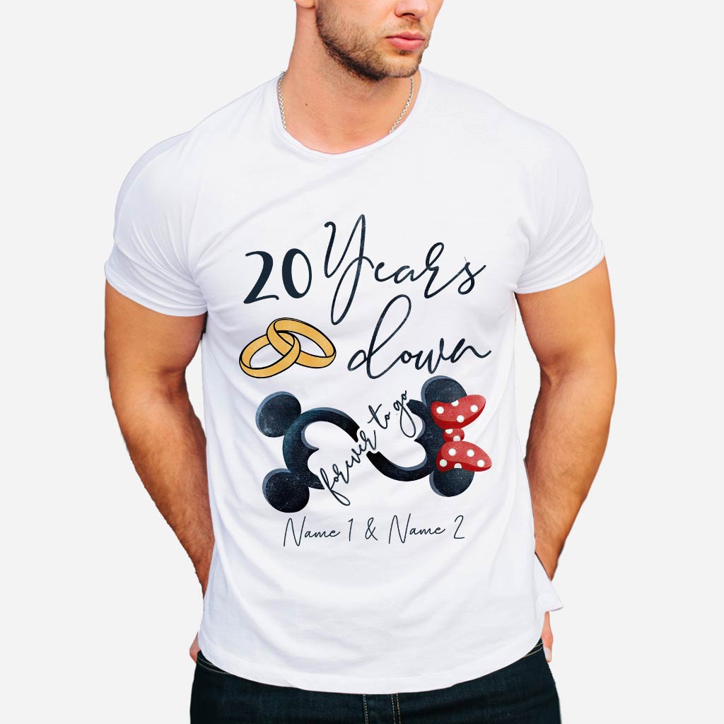 Personalized Couple Mouse T-shirt & Hoodie Custom Names Gift T-shirt & Hoodie GradoCreations