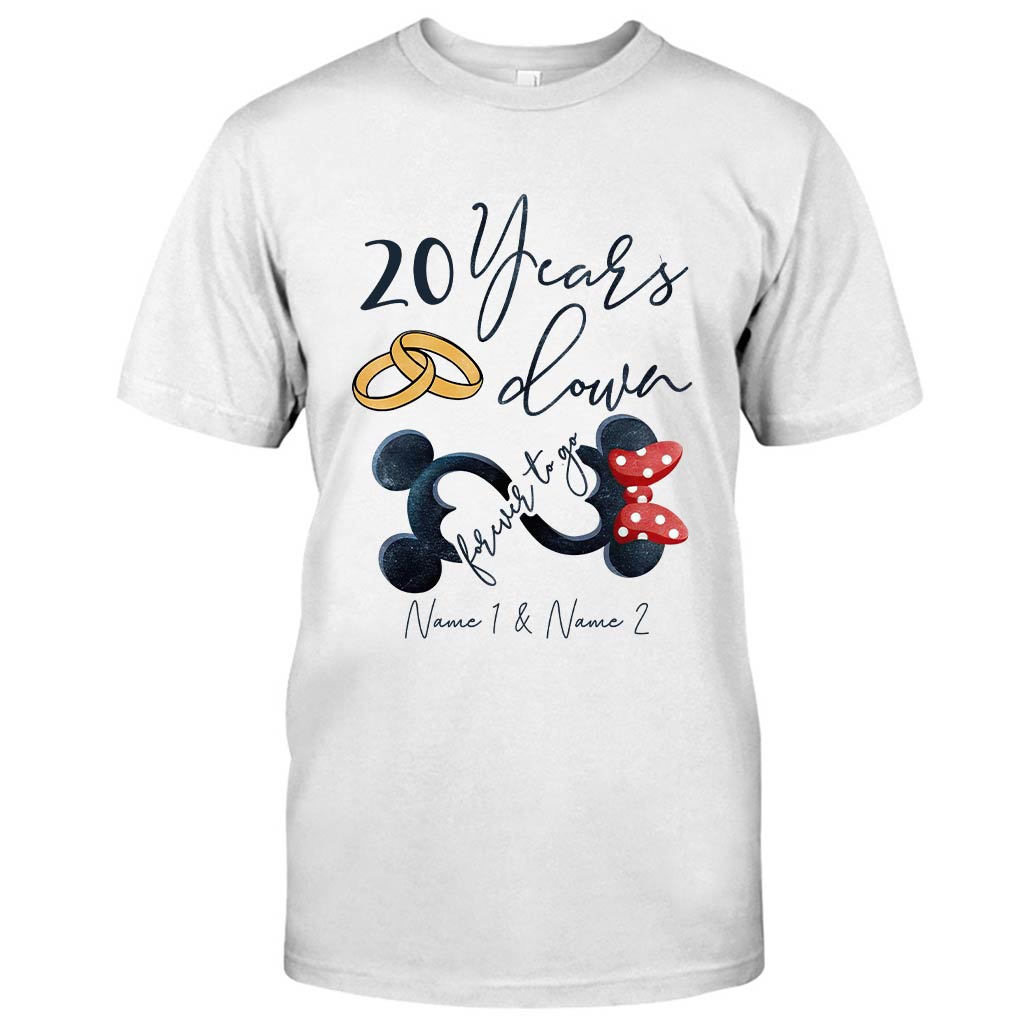 Personalized Couple Mouse T-shirt & Hoodie Custom Names Gift T-shirt & Hoodie GradoCreations