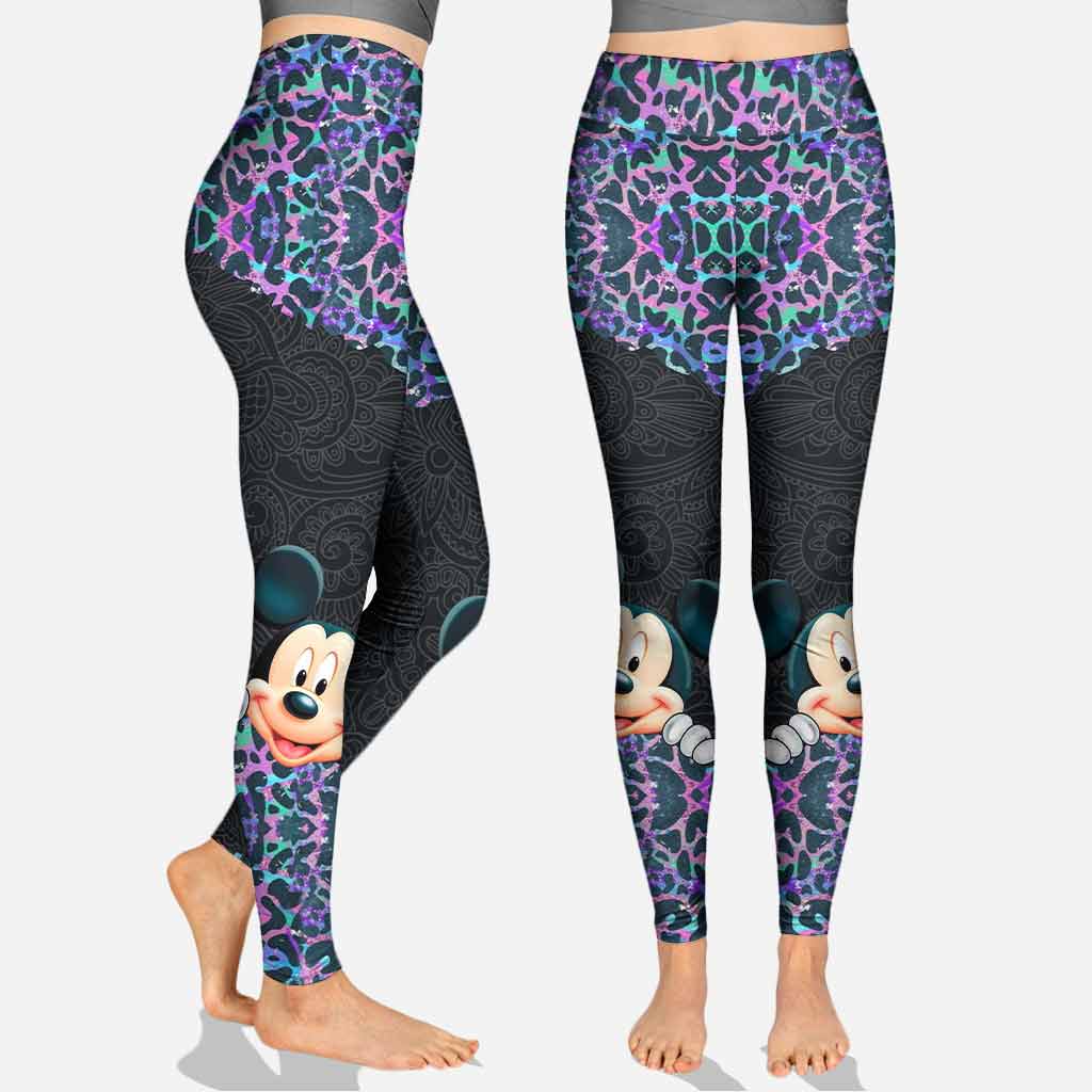 Personalized Holographic Leopard Hoodie & Leggings Set for Kids Hoodie & Leggings GradoCreations