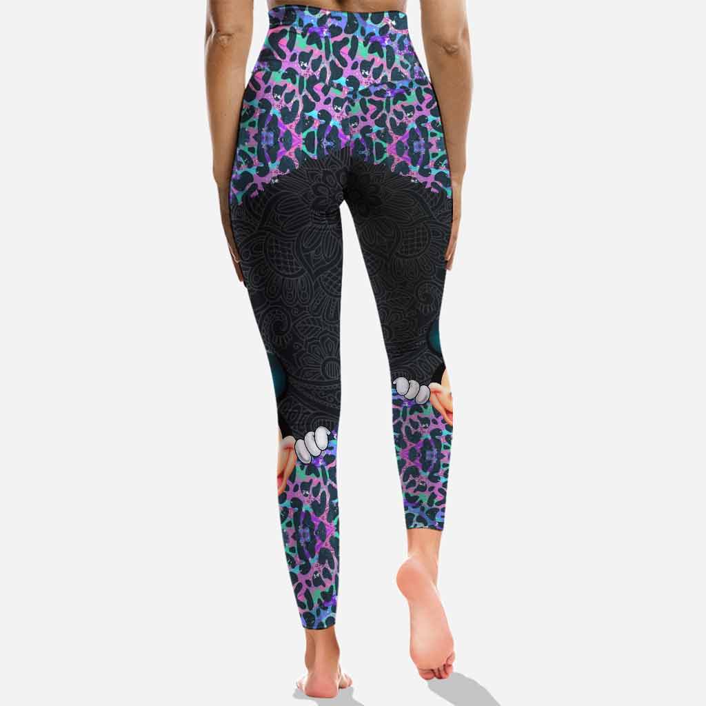 Personalized Holographic Leopard Hoodie & Leggings Set for Kids Hoodie & Leggings GradoCreations