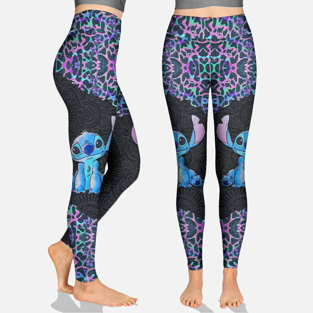 Personalized Holographic Leopard Ohana Hoodie & Leggings Gift Hoodie & Leggings GradoCreations