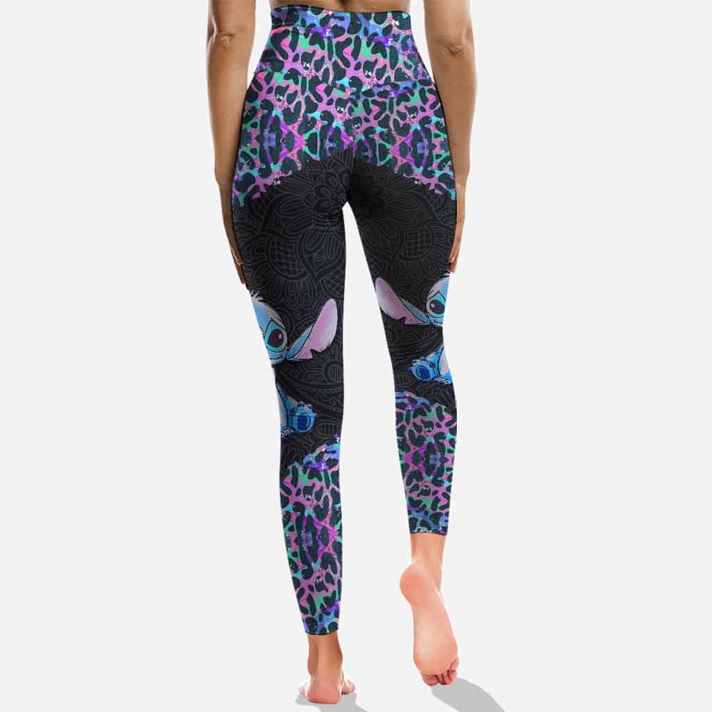 Personalized Holographic Leopard Ohana Hoodie & Leggings Gift Hoodie & Leggings GradoCreations