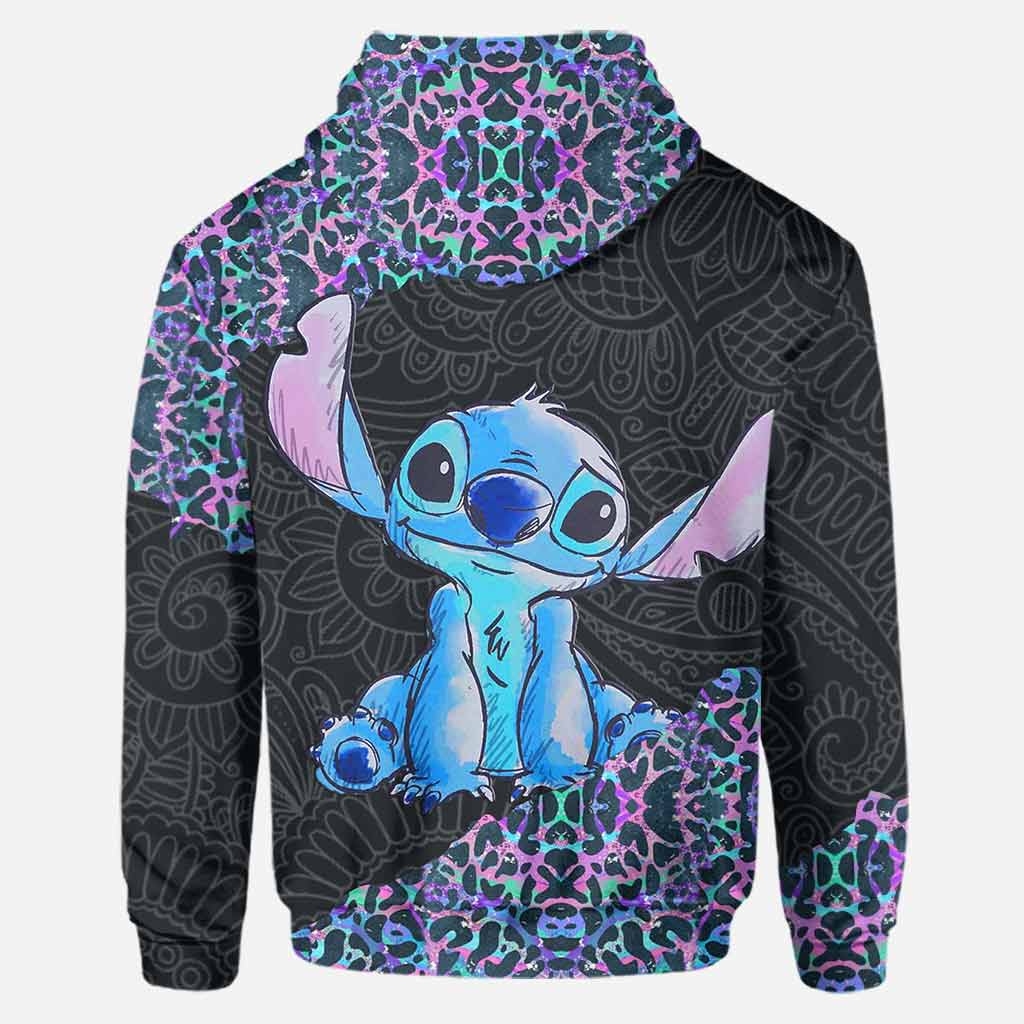 Personalized Holographic Leopard Ohana Hoodie & Leggings Gift Hoodie & Leggings GradoCreations