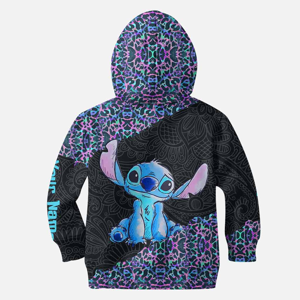 Personalized Holographic Leopard Ohana Hoodie & Leggings Gift Hoodie & Leggings GradoCreations