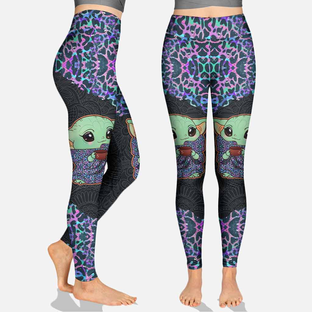 Personalized Holographic Leopard Hoodie and Leggings Set for Women Hoodie & Leggings GradoCreations