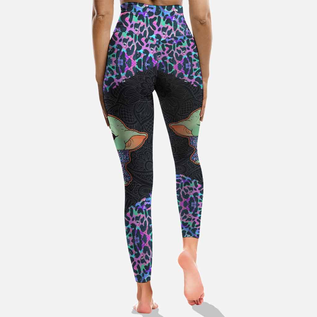 Personalized Holographic Leopard Hoodie and Leggings Set for Women Hoodie & Leggings GradoCreations