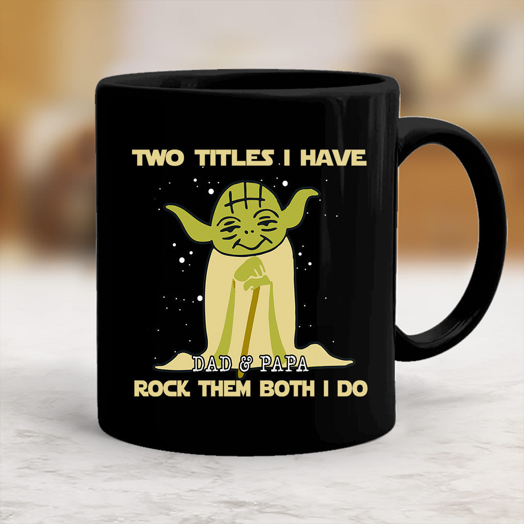 Personalized Yoda Mug Two Titles I Have Gift for Dad & Papa Mug GradoCreations