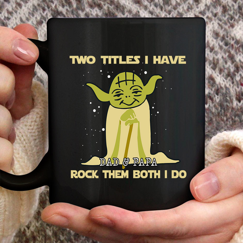 Personalized Yoda Mug Two Titles I Have Gift for Dad & Papa Mug GradoCreations