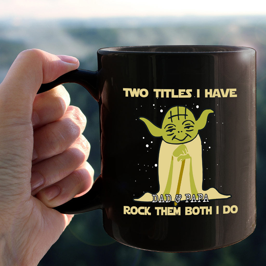 Personalized Yoda Mug Two Titles I Have Gift for Dad & Papa Mug GradoCreations