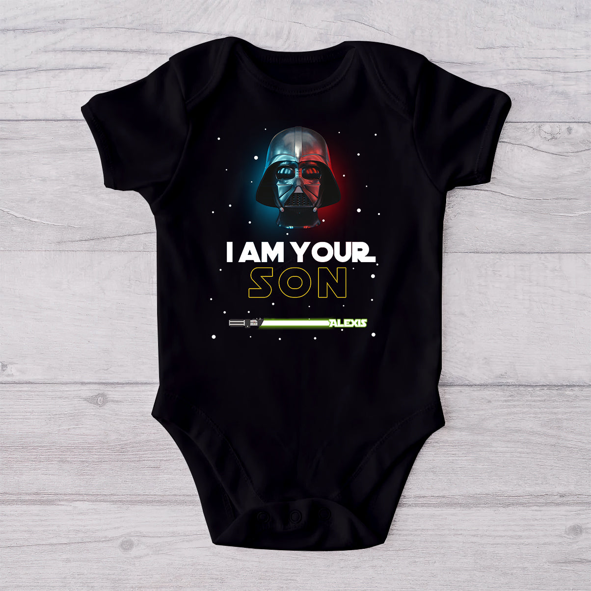 Personalized Star Wars Father and Son T-Shirt & Onesie Set Gift T-shirt And Baby Onesie GradoCreations