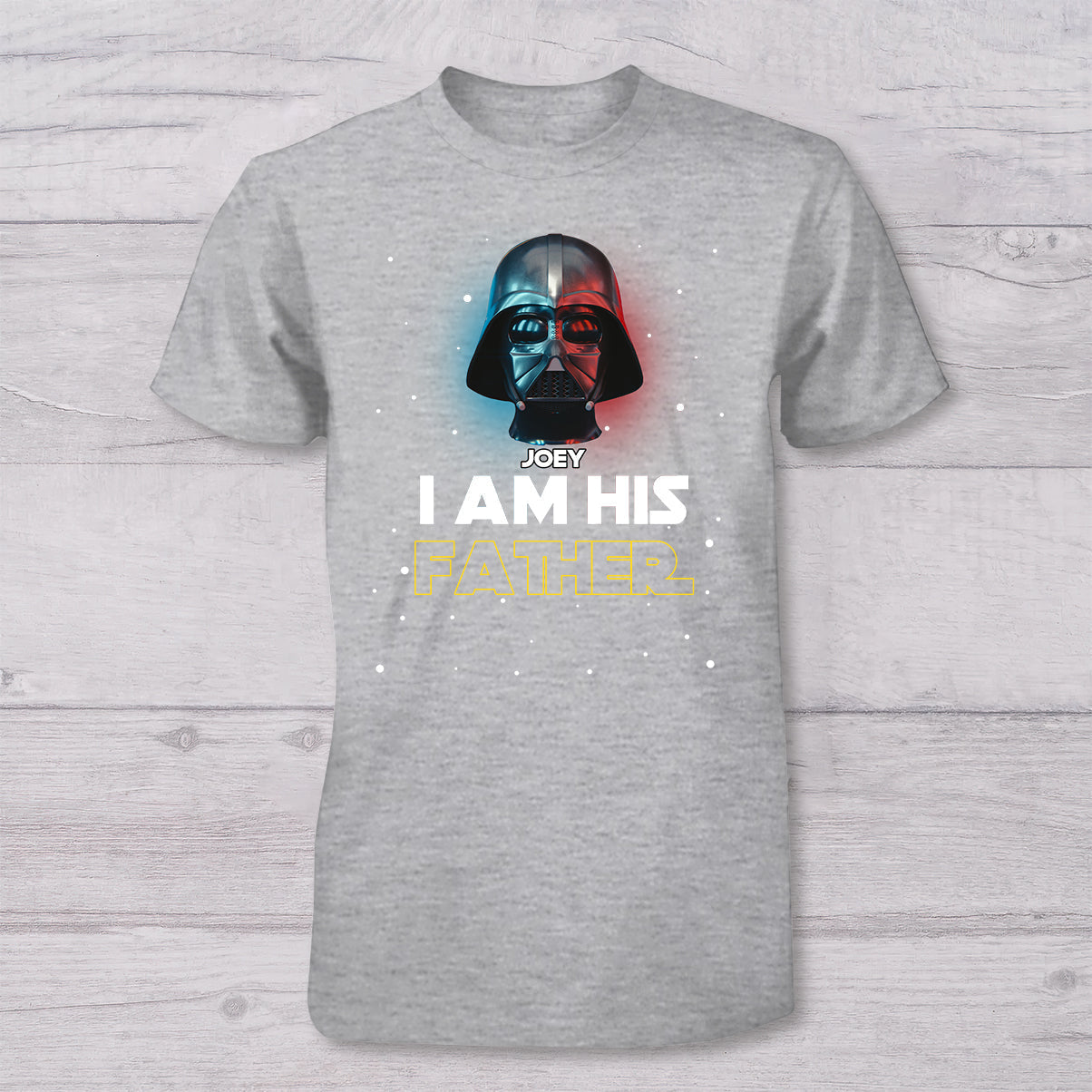 Personalized Star Wars Father and Son T-Shirt & Onesie Set Gift T-shirt And Baby Onesie GradoCreations