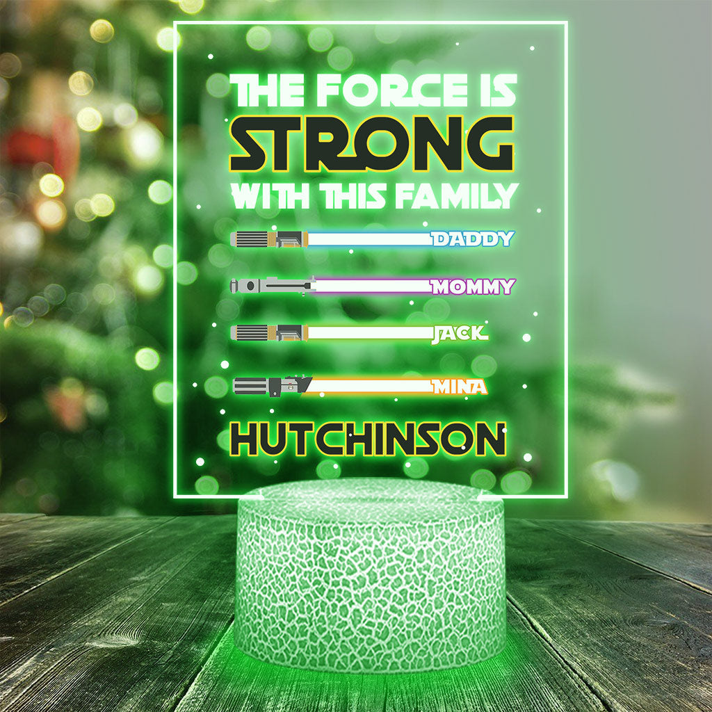 Personalized LED Light Plaque with Family Names - Unique Gift Idea Shaped Plaque Light Base GradoCreations