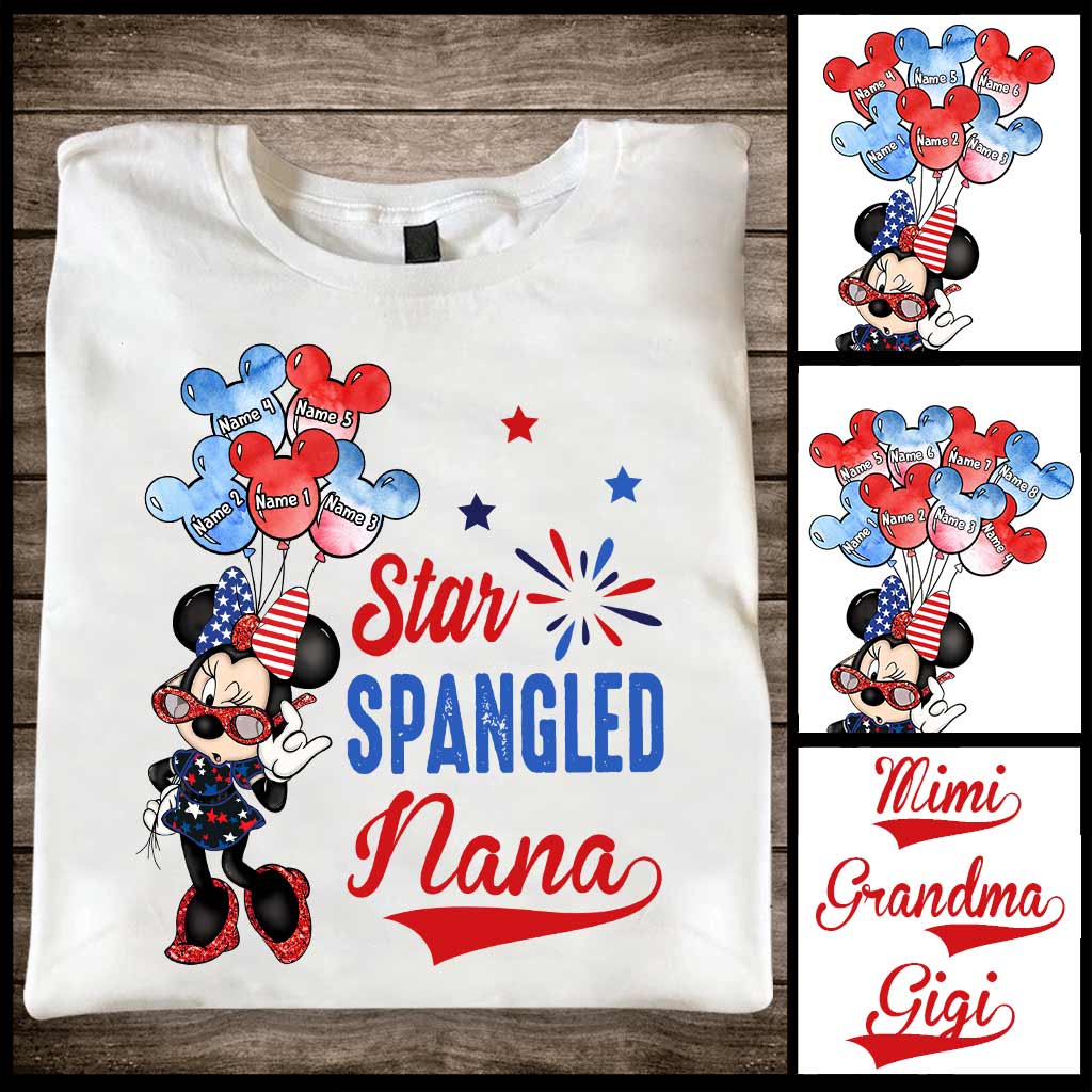 Personalized Independence Day Grandma T-shirt and Hoodie Gift T-shirt & Hoodie GradoCreations
