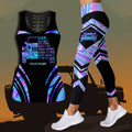 Personalized Hollow Tank Top & Leggings Custom Name Gift for Girls Hollow Tank & Leggings GradoCreations