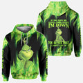 Personalized Grinch Christmas Hoodie Custom Name Gift Idea All Over Shirt GradoCreations