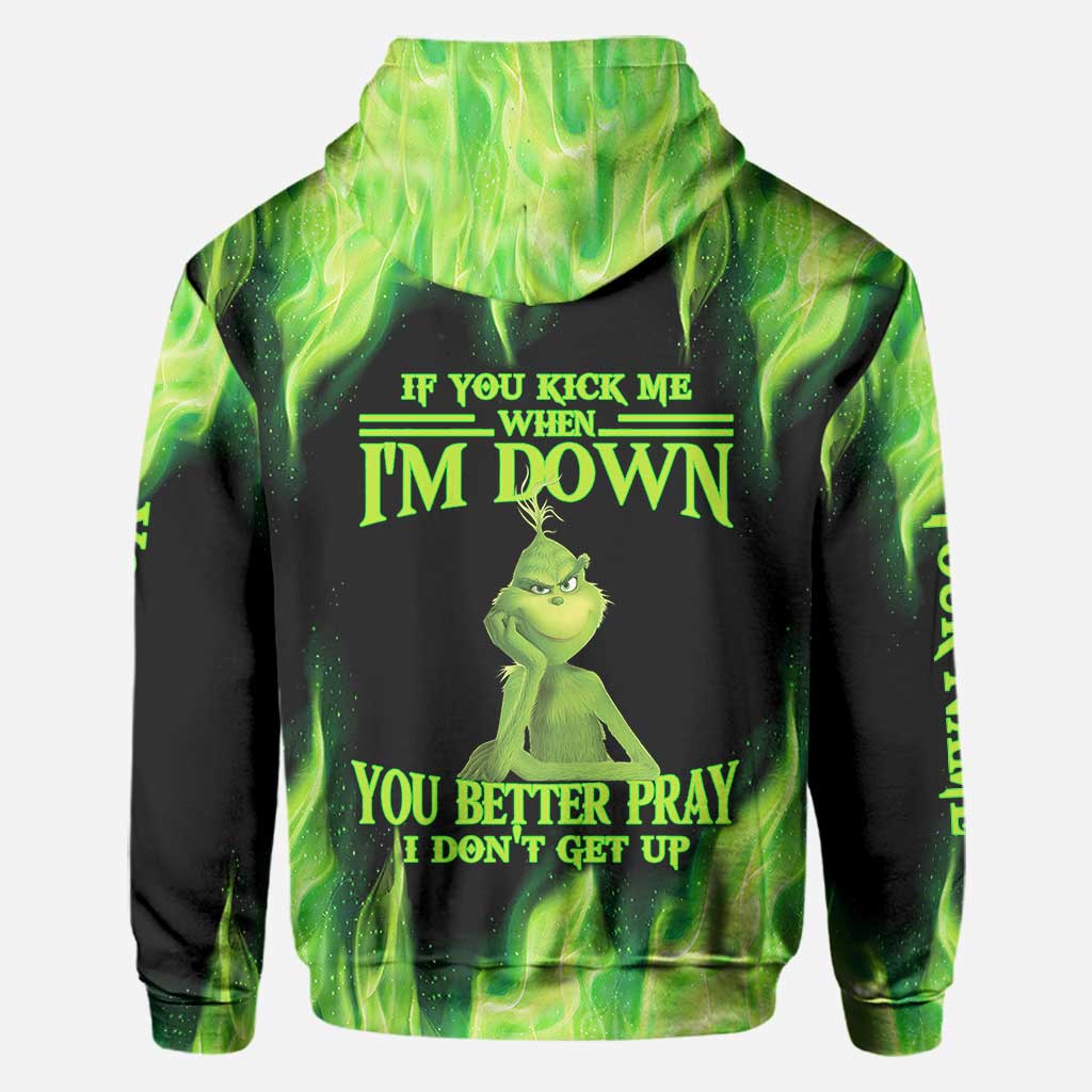 Personalized Grinch Christmas Hoodie Custom Name Gift Idea All Over Shirt GradoCreations