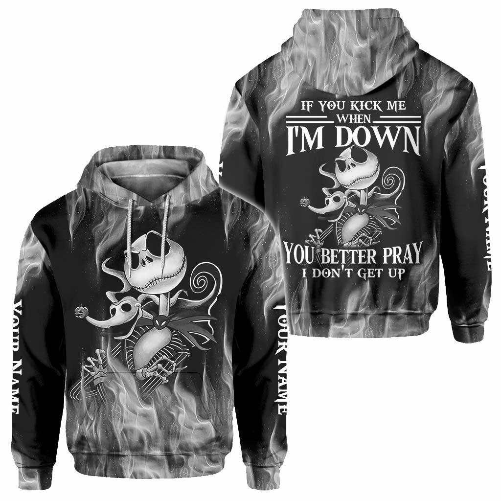 Personalized All Over Print Hoodie Custom Name Gift for Halloween All Over Shirt GradoCreations