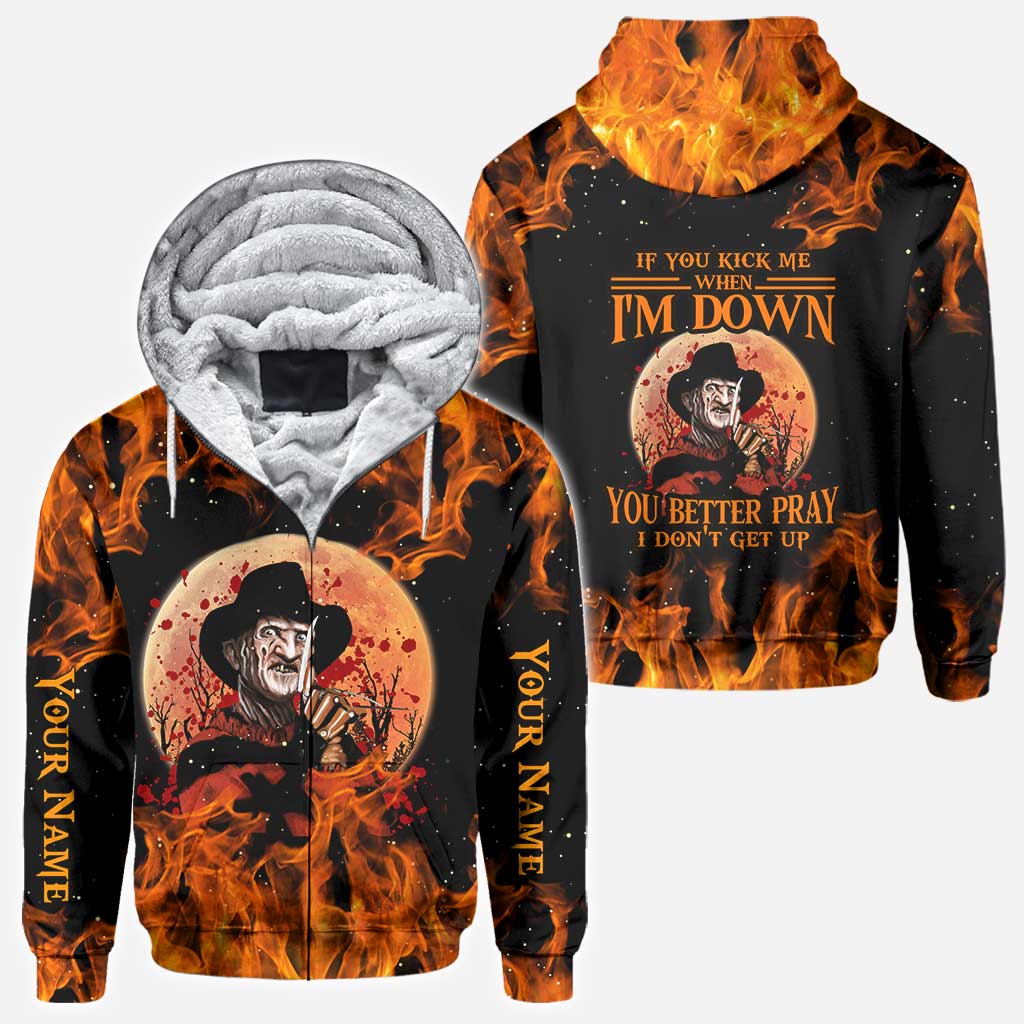 Personalized Halloween All Over Print Hoodie Custom Name Gift All Over Shirt GradoCreations