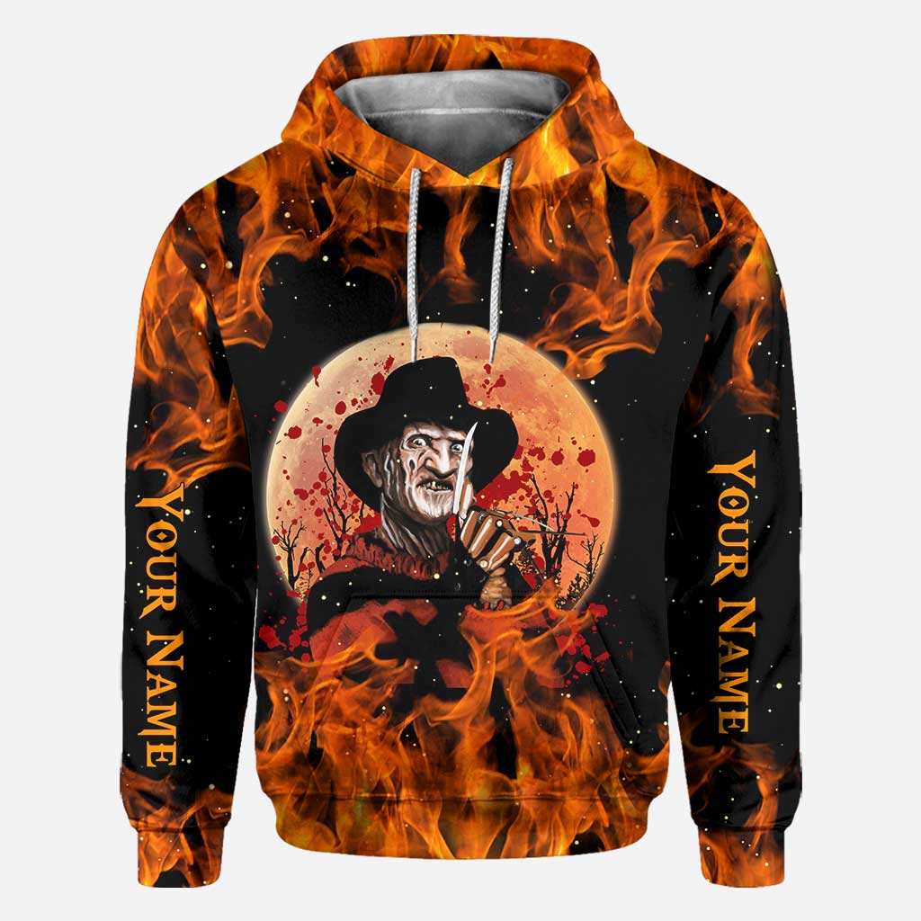 Personalized Halloween All Over Print Hoodie Custom Name Gift All Over Shirt GradoCreations